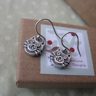 Cat Head Drop Earrings