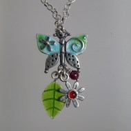 large butterfly necklace