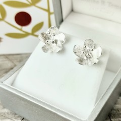 NEW silver buttercup studs