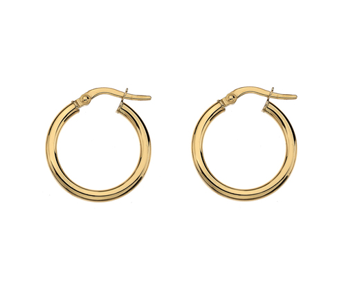 NEW 9ct gold hoop earrings