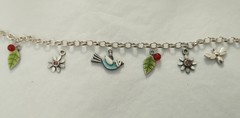 Seascape and woodland charm bracelets