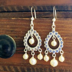 Celeste fancy freshwater pearl drop earrings
