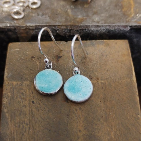Special aqua drop earrings  Postal charge
