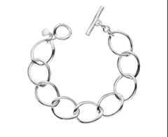 Silver linked bracelet
