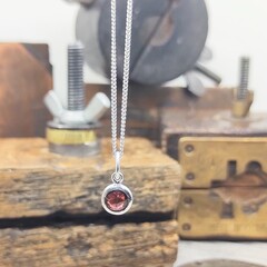 Garnet Birthstone Pendant January