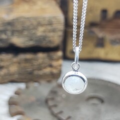 Moonstone Birthstone Pendant October