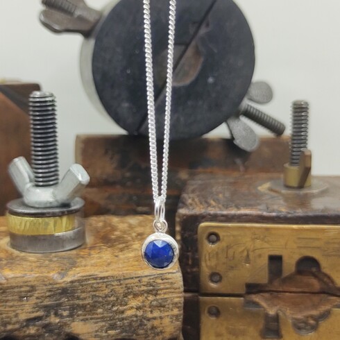 Lapis Lazuli Birthstone Pendant September