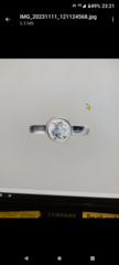 Bespoke Platinum/ diamond ring deposit