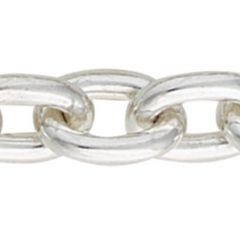 Bespoke heavyweight silver chain with handmade extender