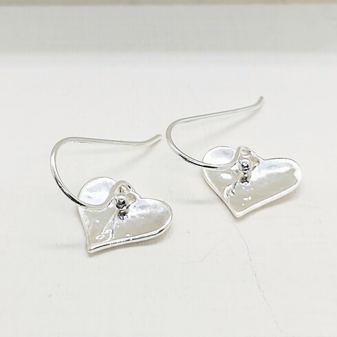 Small sweetheart drop earrings