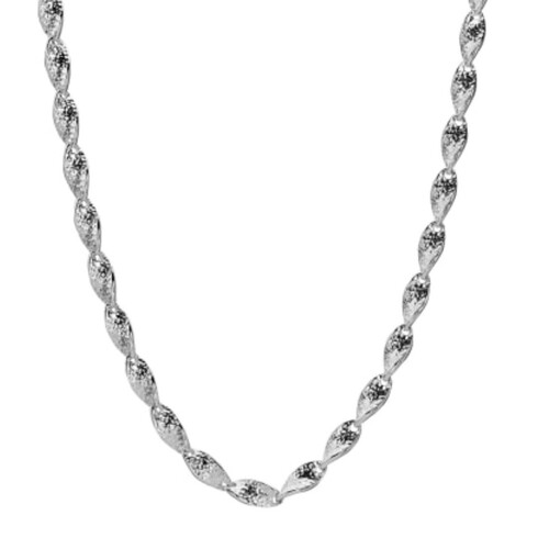 Silver twist necklace