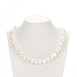 White Baroque Pearl Necklace