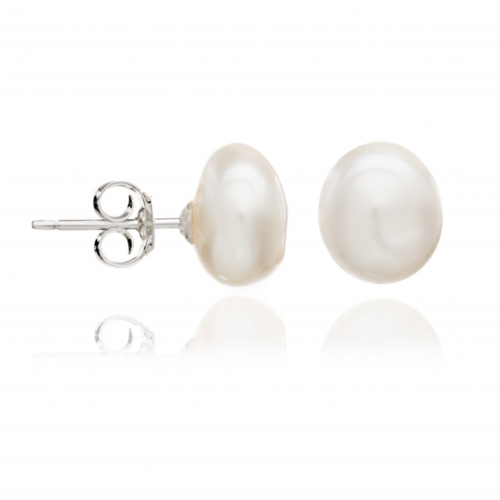 white pearl studs