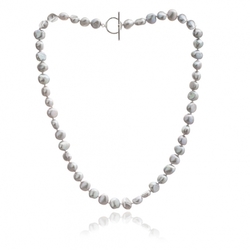 Silver Grey Pearl Necklace