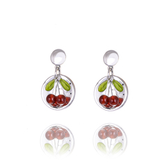 Cherry drop Earrings