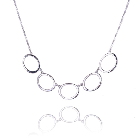 Elipse 5 hoop Necklace Medium