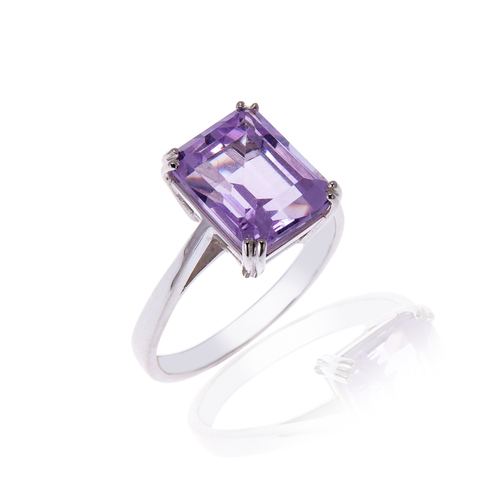 Pale Amethyst Octagon Ring