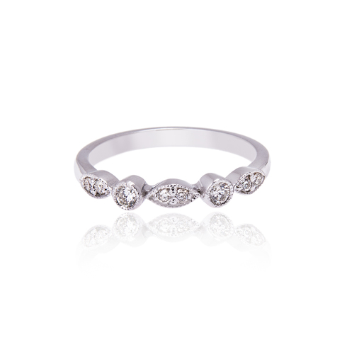 White Gold and Diamond Ring