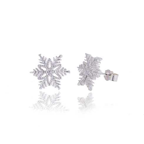 Icicle snowflake studs