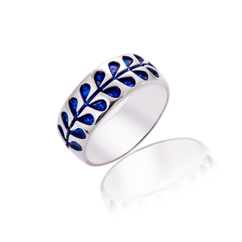 Heavyweight Deep Blue stem ring