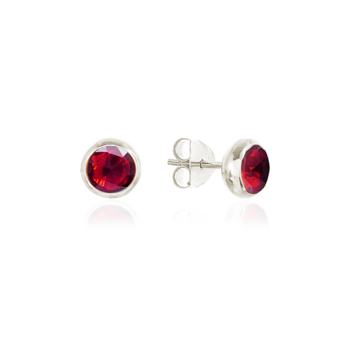 Garnet studs