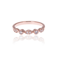 Rose Gold and Diamond ring