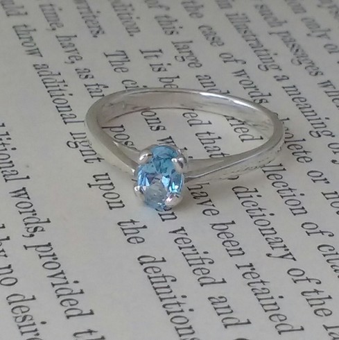 Sky Blue Topaz Ring