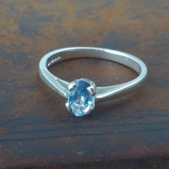 Sky Blue Topaz Ring