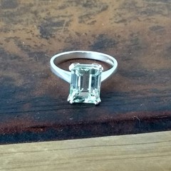 Large Green Amethyst Ring