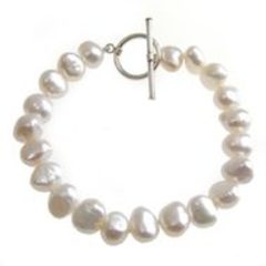 White Baroque Pearl Bracelet