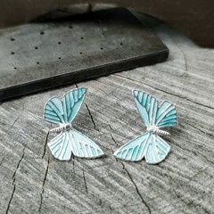 NEW Butterfly blue studs