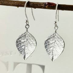 NEW beach leaf drop earrings