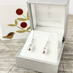 NEW silver raindrop earrings